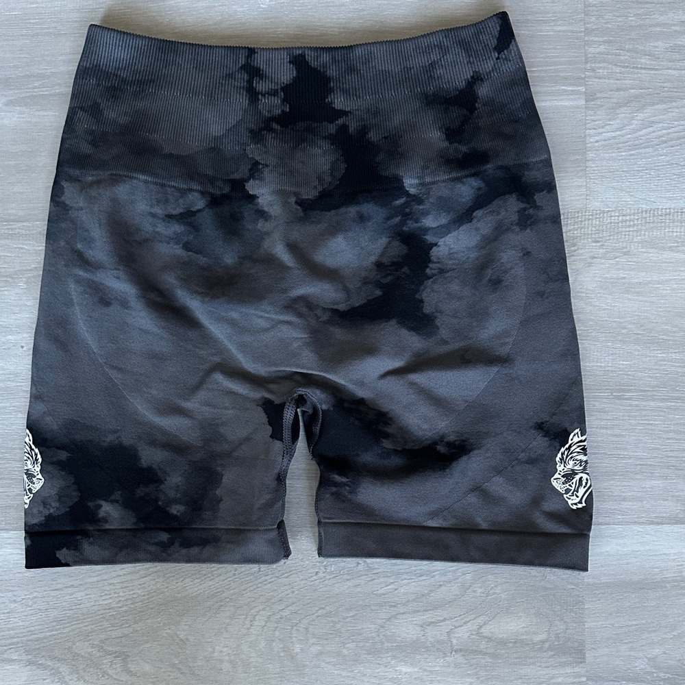 Darc Sport Black Tie-Dye Bike Shorts